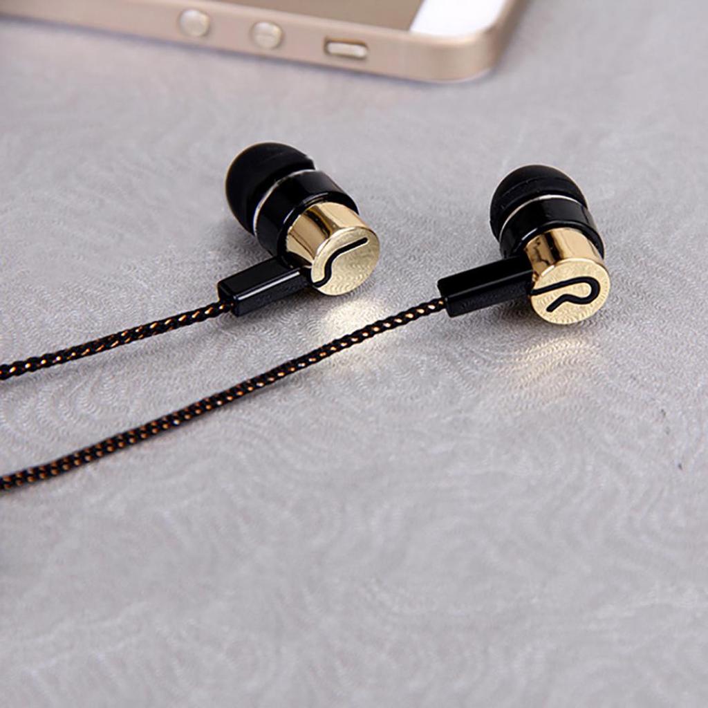 Bass Stereo In-Ear Earphone Wired Headphone Earbud Metal Headset for Phone PC