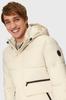 Зимняя куртка s.Oliver со стеганым капюшоном и внутренним воротником кремового цвета