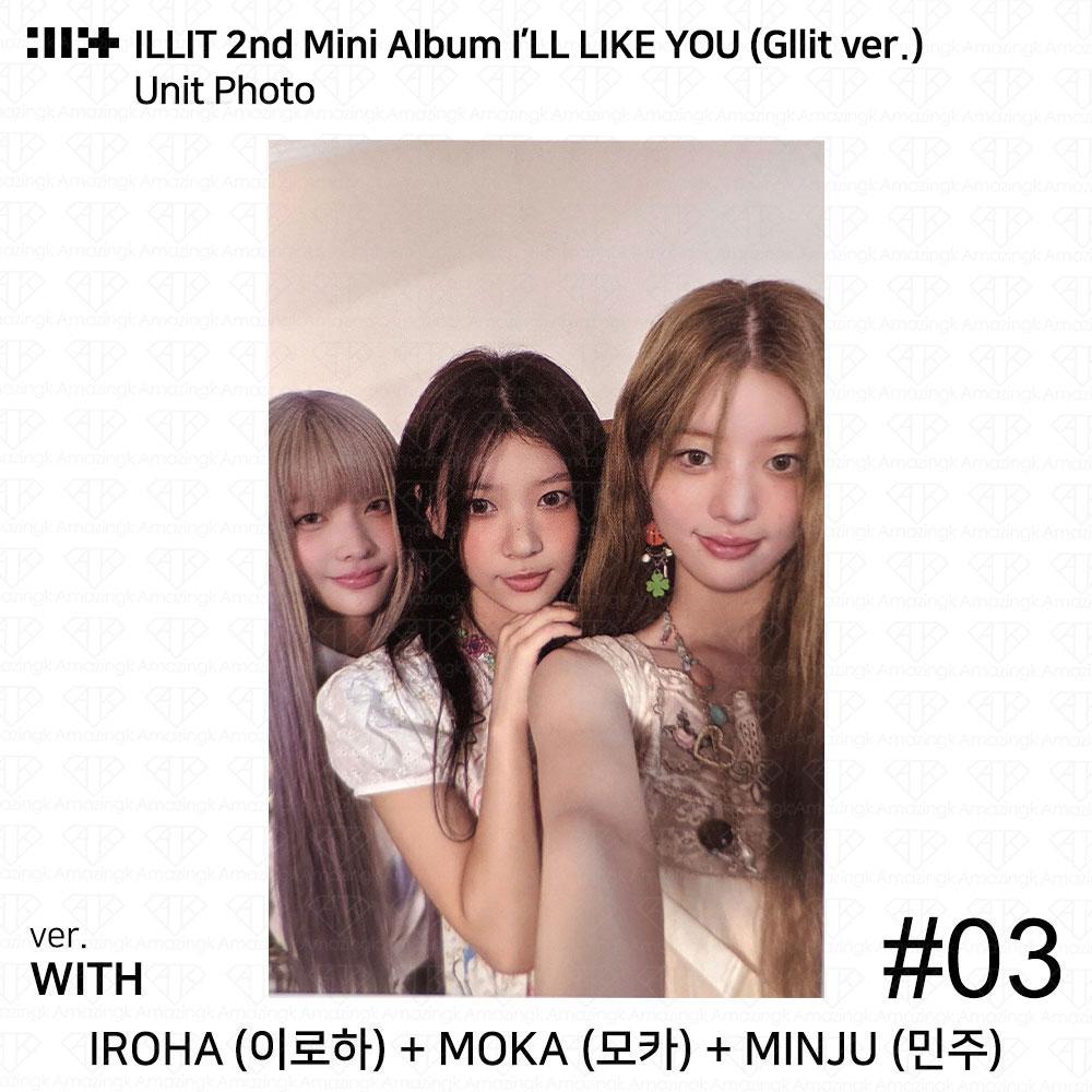 ILLIT 2-й мини-альбом I'LL LAKE YOU Gllit Ver To с фотокарточкой Between Photocard Photo