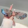 KAMMPT Y2k Rimless Sunglasses Female Latest Fashion Outdoor Decor Shades Female Trendy Luxury Brand Designer Mirror Sun Eyeglasses