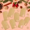 48/96/144pcs Santa Claus Gifts Labels Christmas Tree Shape Kraft Paper Tags Hanging Label  New Year