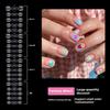 100 шт. Детские накладные ногти Press On Nails Гроб Искусственные ногти Прозрачные кончики для наращивания Маникюрный инструмент