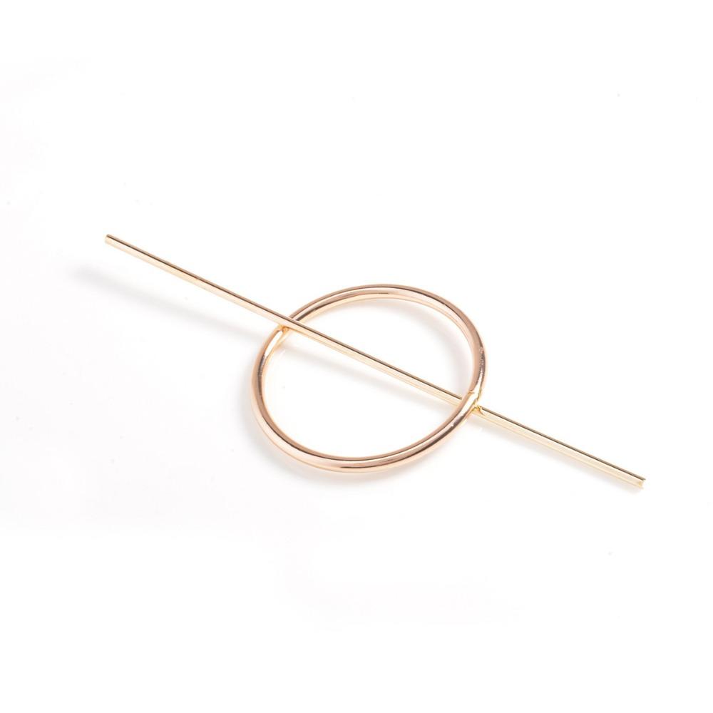 Japanese Style Geometric Hair Clip Hollow Hair Accessories Vintage Half Up Hairpin Daily Wear