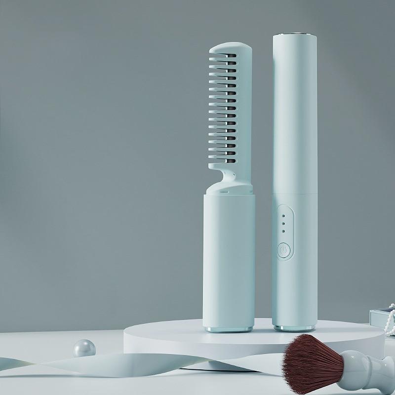 Беспроводная ленивая расческа мини портативная USB зарядка щипцы для завивки маленькая завивка выпрямление двойного назначения беспроводная расческа