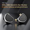 TRN-TA4 Проводная гарнитура Ear-in-line Два раунда Два железных HIFI-механизма для прослушивания Четыре железных наушника Merittates Lou's Circle
