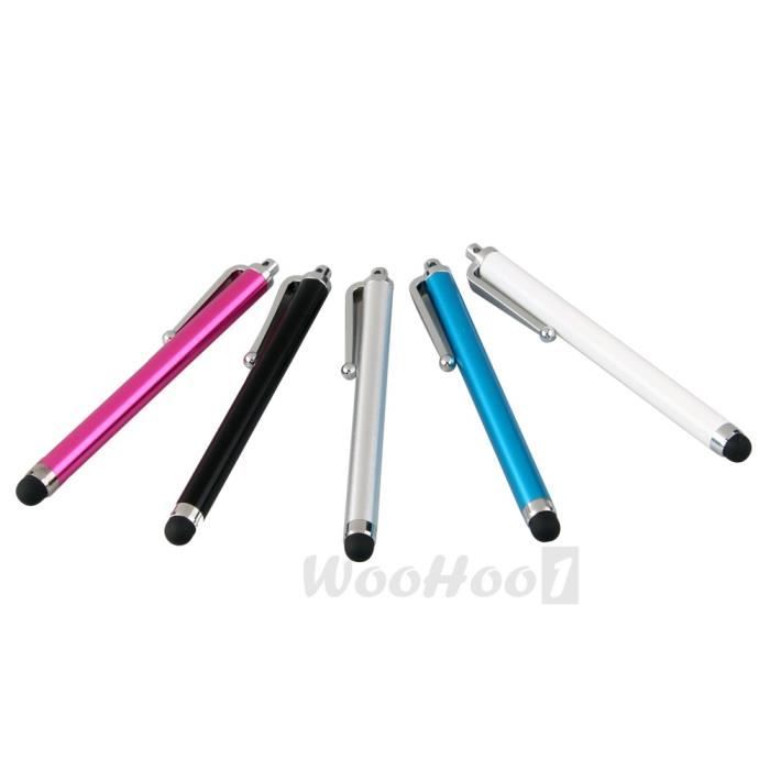 Stylet Capacitif - 5X - Compatible avec Apple iPad - 5 Couleurs - Alliage d'Aluminium - 11.5cm
