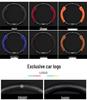Genuine Leather & Suede Steering Wheel Cover for Dongfeng Fengshen - 3D Embossed, Non-Slip, Breathable