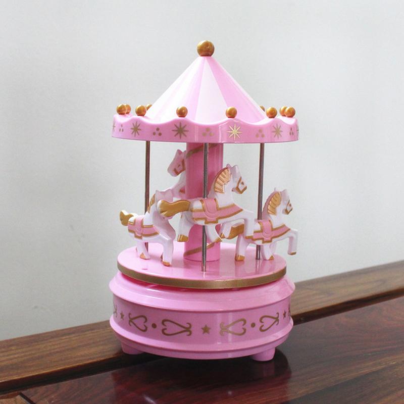 Карусель Музыкальная Шкатулка Торт Декоративное Украшение Детский Подарок На День Рождения Игрушки Романтическое Украшение На Рабочем Столе Рождественский Декор Для Дома