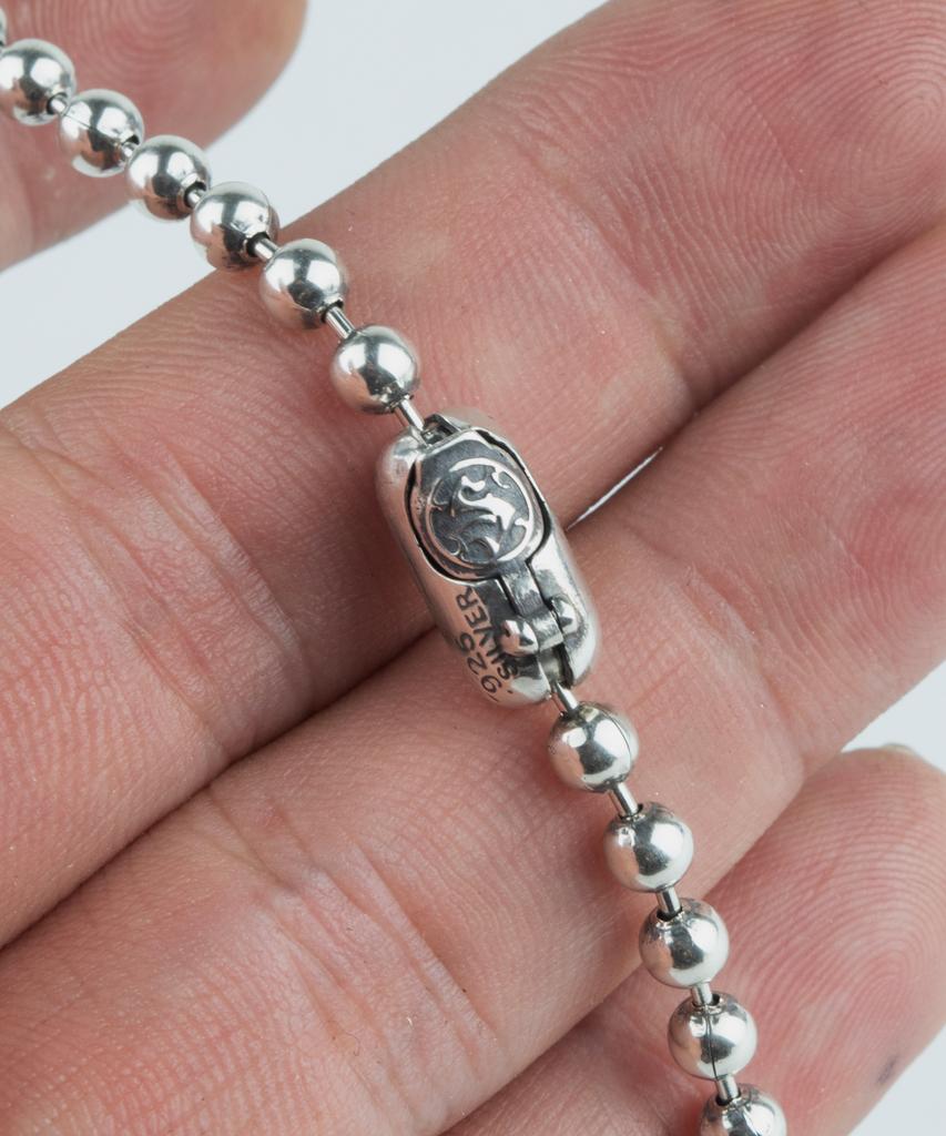 Sheen666 Ball Chain Silver Necklace 5Mm