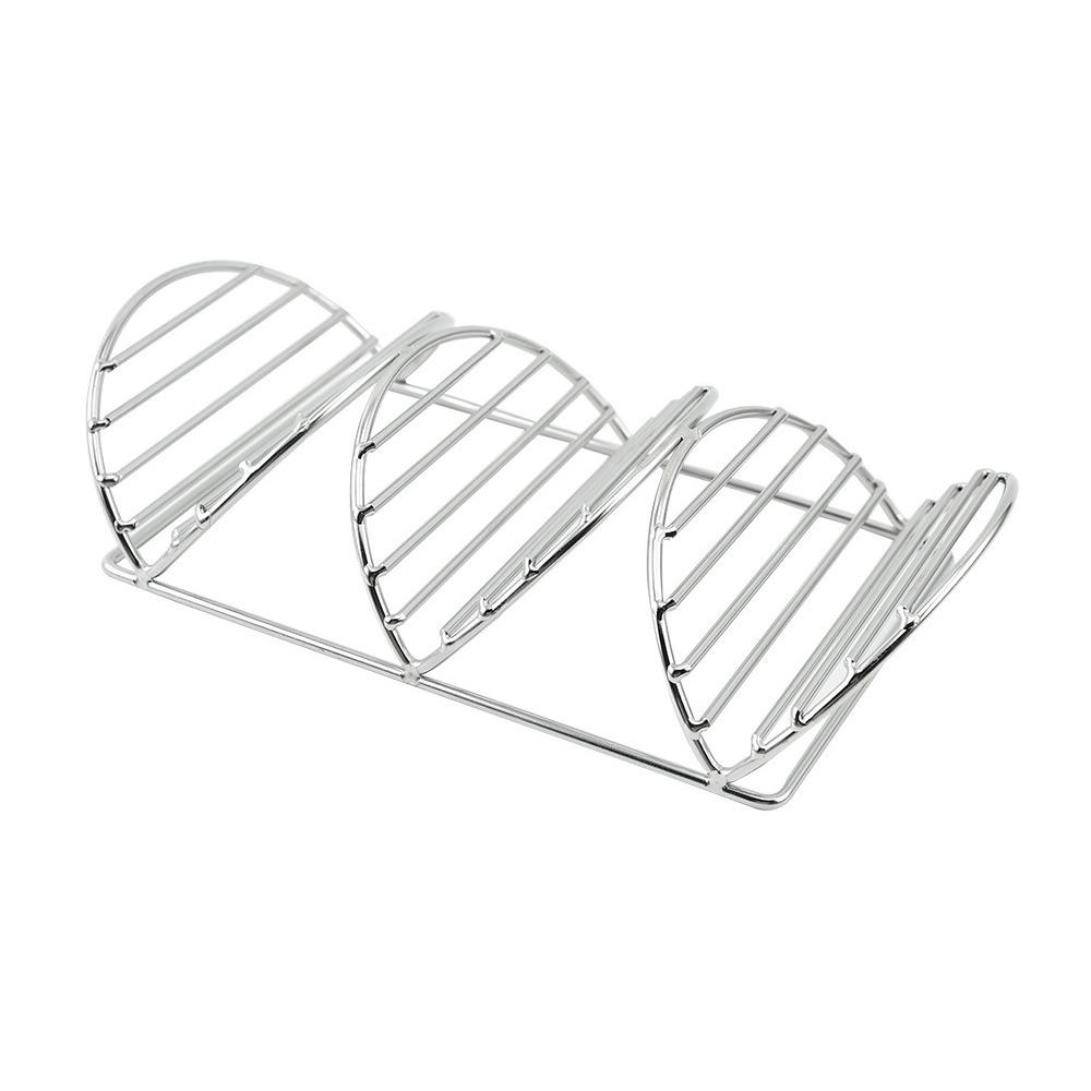304 Stainless Steel Taco Holder Stands Multi-layer Pies Display Rack Taco Tray Plates  Pancake