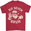 Bruh 67 Christmas Santa Six Seven 6 7 Boys Christmas Pajamas T-Shirt