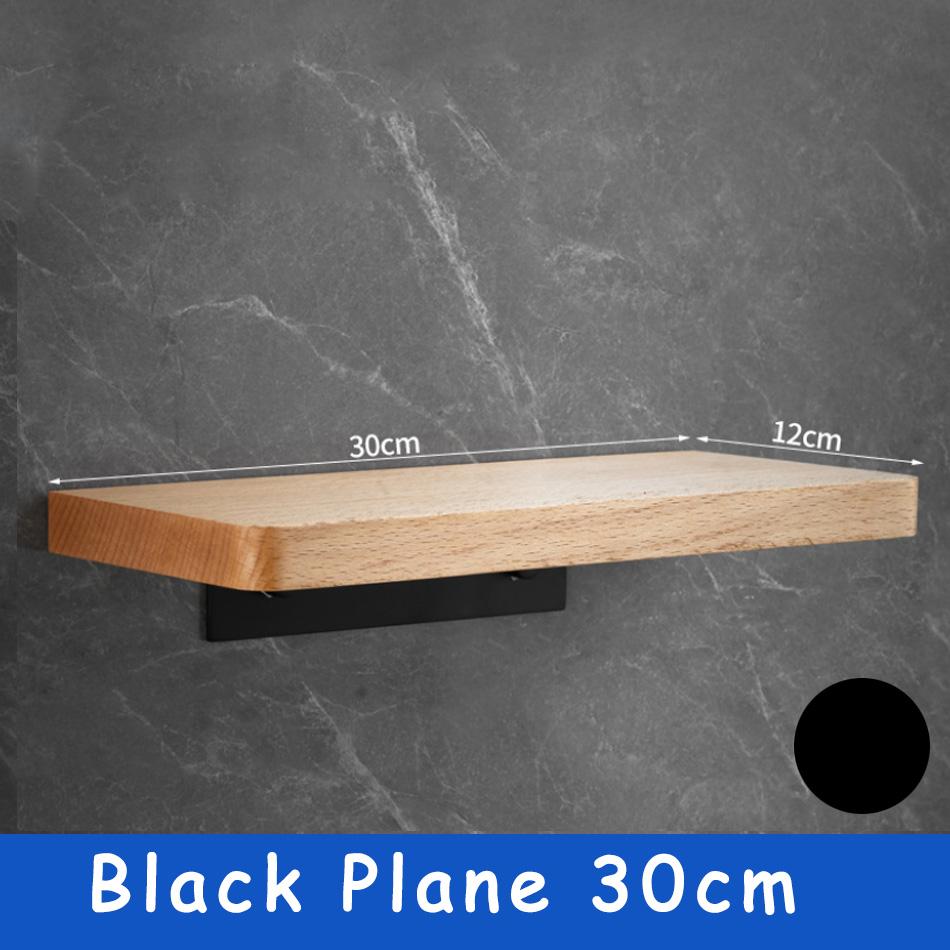 Деревянная полка для ванной комнаты, золотая настенная прямоугольная кухонная алюминиевая полка для ванной комнаты, держатель для душа, шампуня, мыла, черная, белая