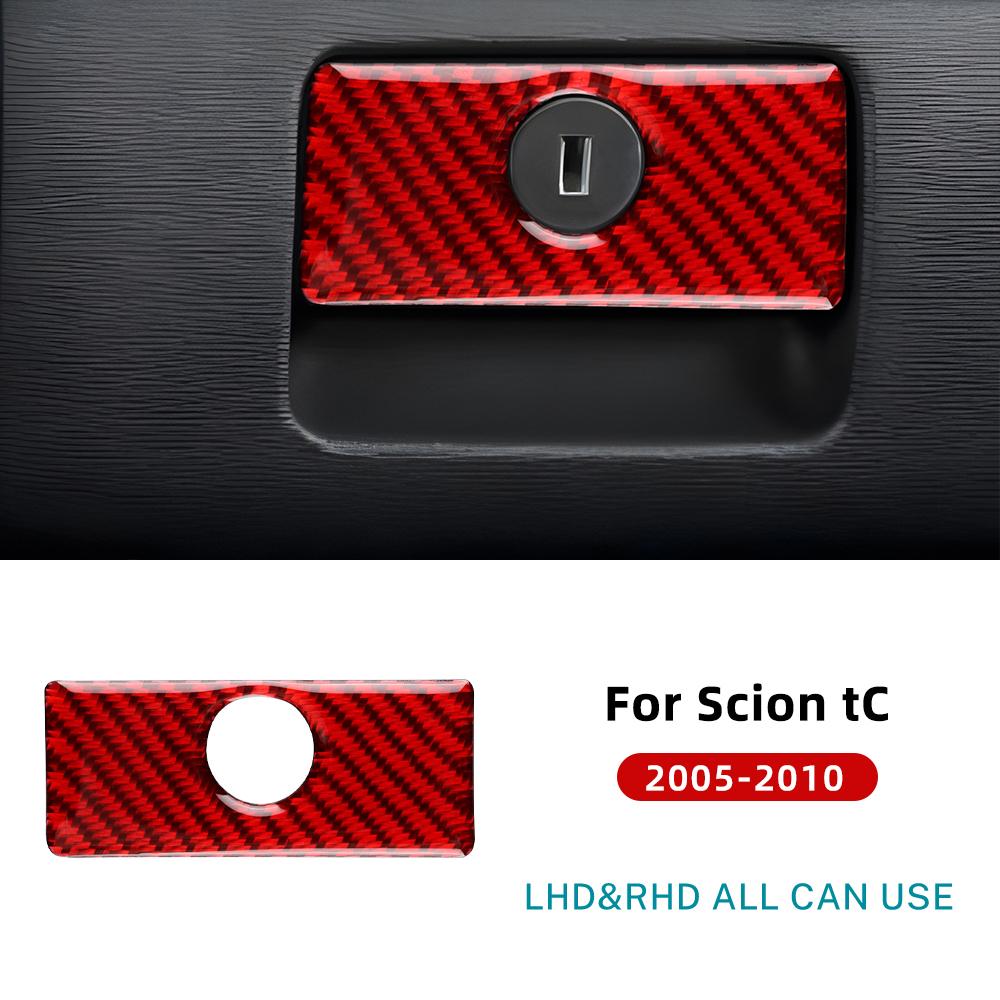 Для Scion tC 2005 2006 2007 2008 2009 2010 Настоящая мягкая наклейка из углеродного волокна LHD RHD Автомобиль Пассажирское отделение для перчаток Переключатель Внутренняя отделка