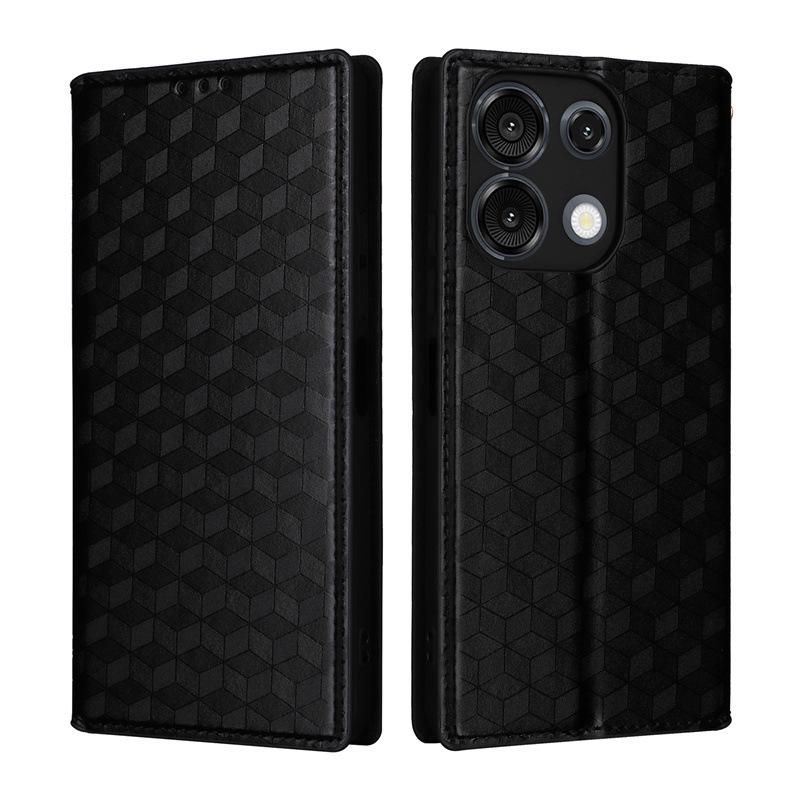 Совместимо с Umidigi G9 5G: Кожаный чехол для телефона Youmi G9 со слотом для карт, стерео-текстурой и магнитной крышкой-книжкой