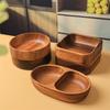 Wooden Fruit Plate Snacks Compartment Tray Home Living Room Fruit Plate Nuts Snacks Platter Kitchen Supplies