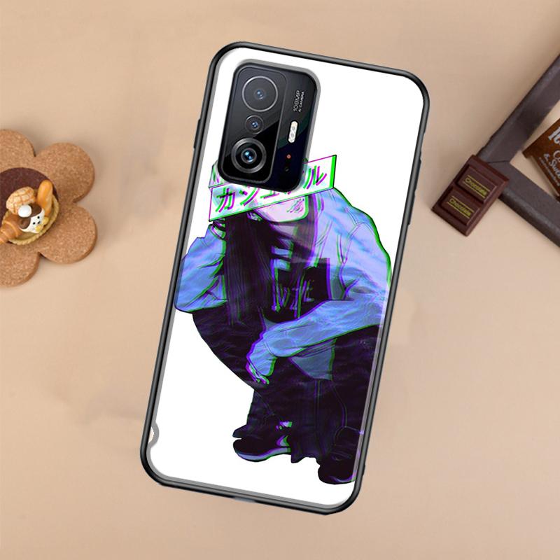 Грустный чехол в стиле японского аниме для Xiaomi POCO X7 X6 X5 X3 Pro F3 F5 F6 M6 Pro 13 14 Ultra 11T 12T 13T 14T Pro