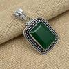 Green Onyx Gemstone 925 Sterling Silver Handmade Jewelry Anniversary Gift Pendant