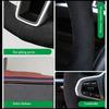 Для Mercedes-Benz W204 C-Class 2007-2010 C300 C230 C280 C180 C260 C200 Черная замшевая оплетка на руль автомобиля ручной работы