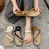 Versatile Set of Toe French Cool Slippers Women's Shoes Summer Wear 2025 New Fashion Temperament Fairy Style Slippers