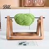 Portable Yarn Stand for Travel Wooden Crochet Holder, Rotatable Organizer Rack, Stable Holder Knitting Mortise And Tenon Frame Dispenser Home