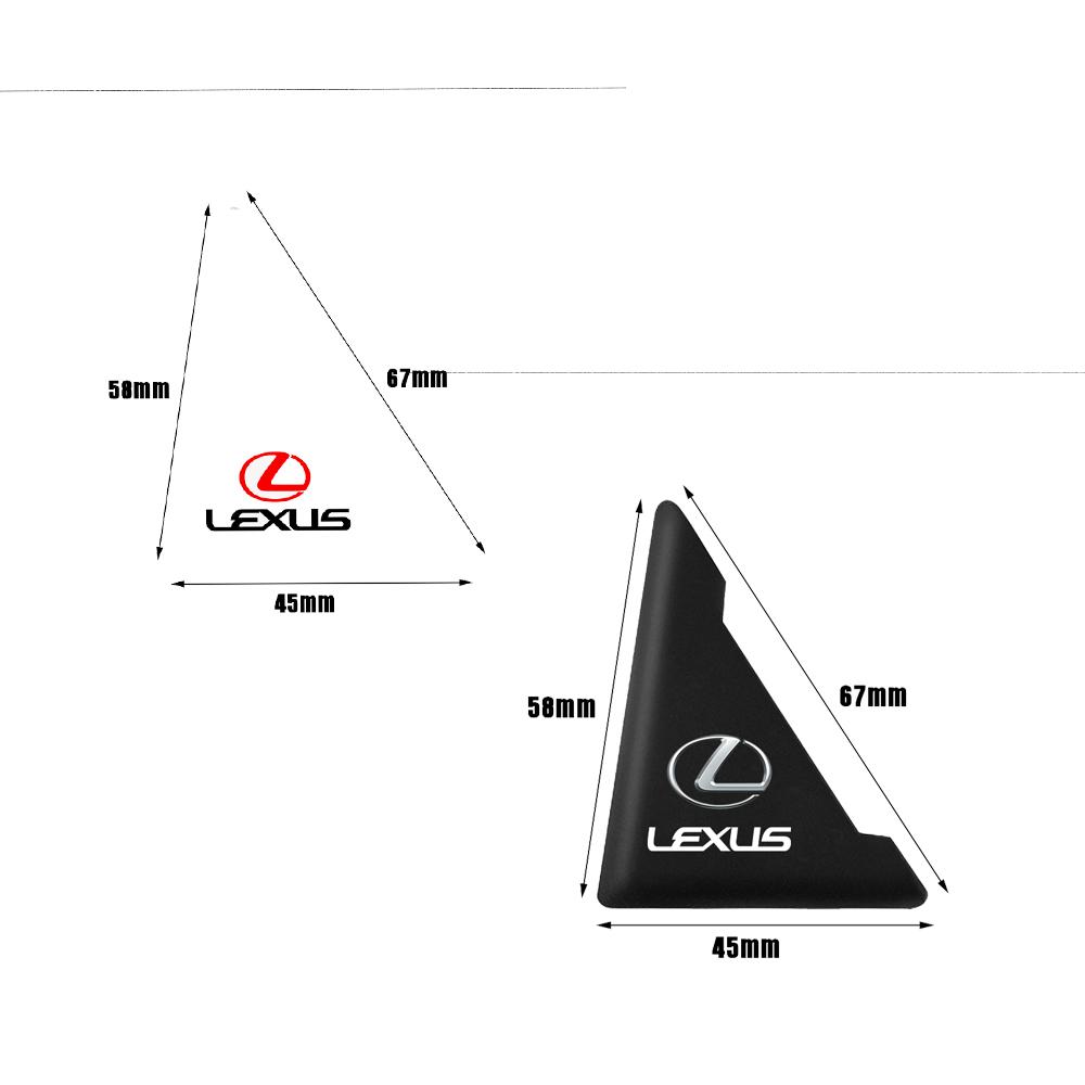 For Lexus CT200h NX300h RX300 RX330 EX300h F Sport IS RX NX ES LS GS 2/4Pcs Silicone Car Door Corner Cover Anti-scratch Stickers