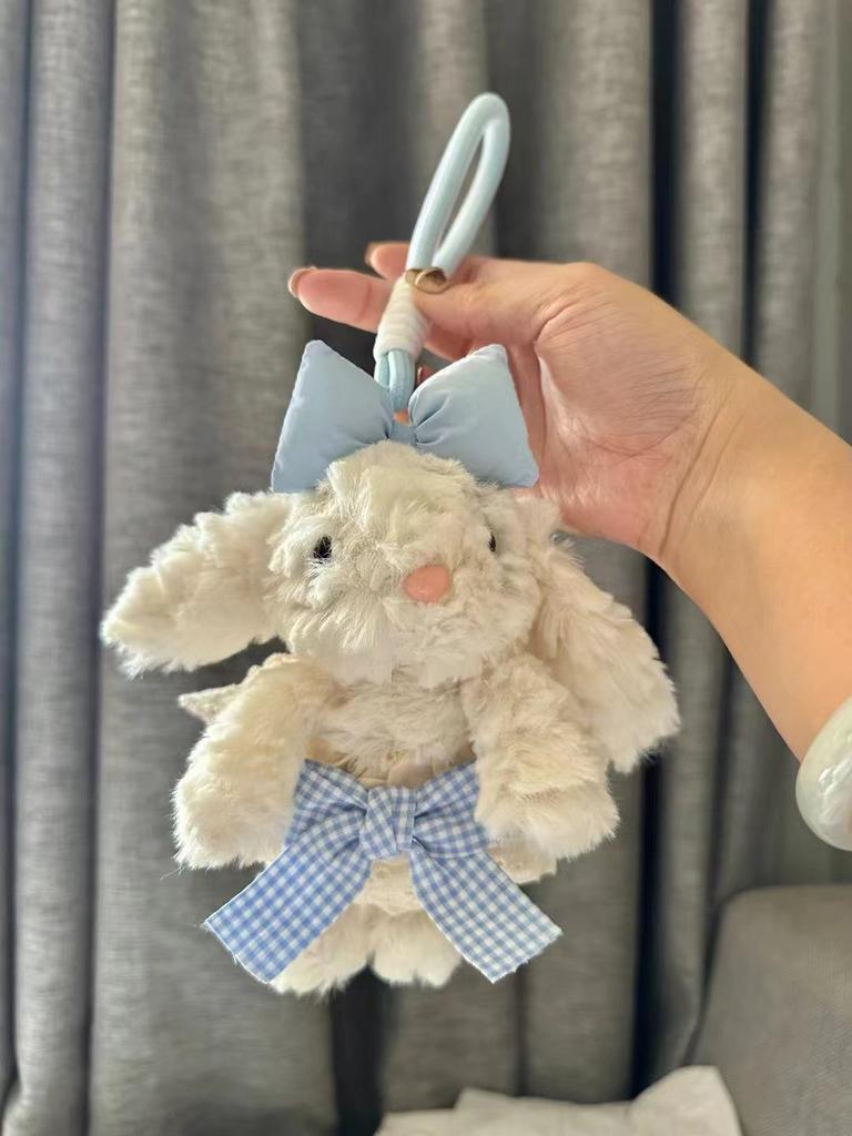 Bonnie Bunny Plush Keychain: Cute Girl Doll Bag Charm & Bestie Birthday Gift