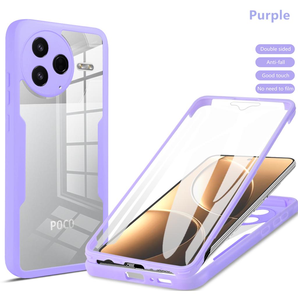 Противоударный чехол с полной защитой корпуса для Xiaomi Poco F7 Pro F7 Ultra Защитная крышка Прозрачные Fundas Coque Capa