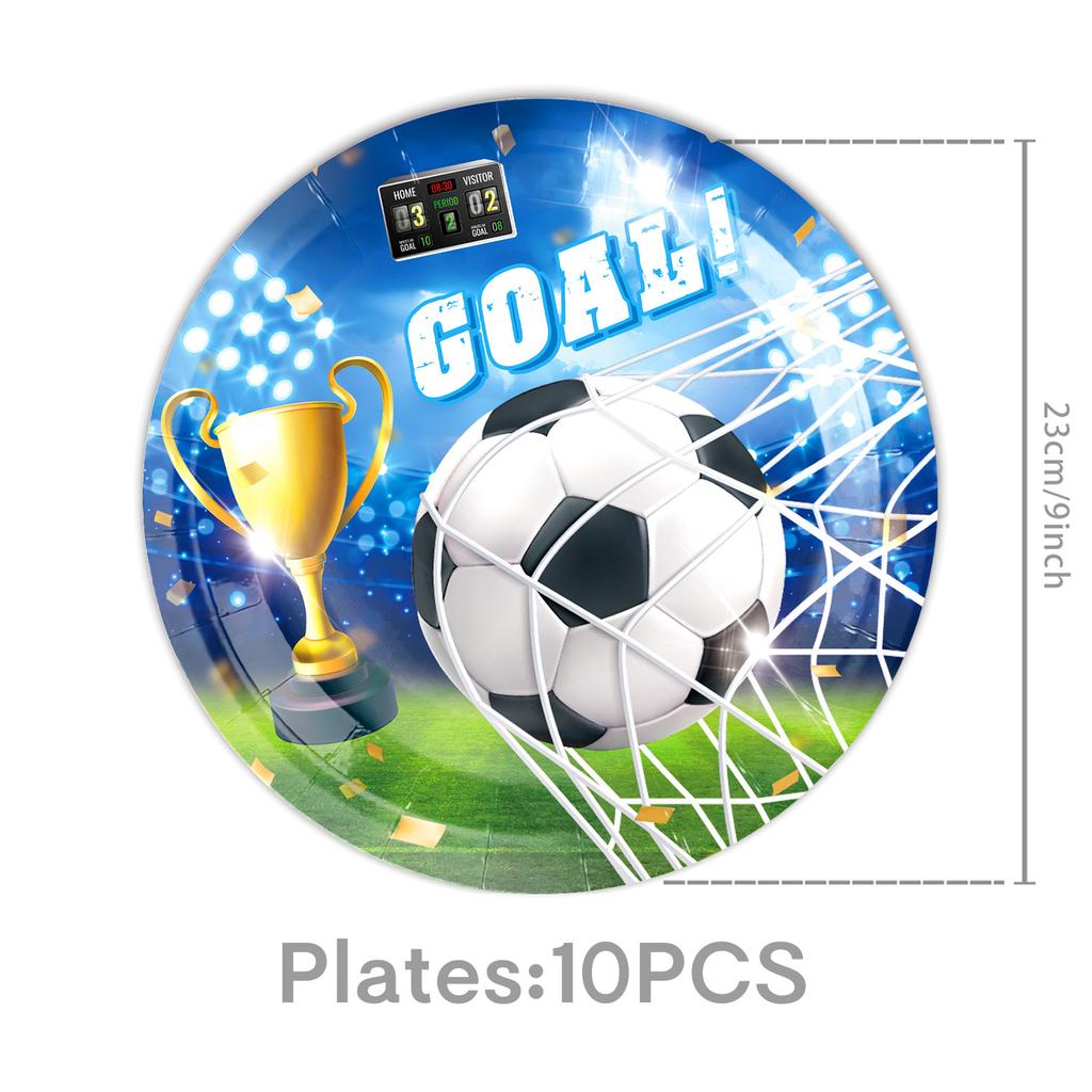 Football-Themed Party Supplies, Birthday Decoration, World Cup Tableware, Party Atmosphere, Banner Props