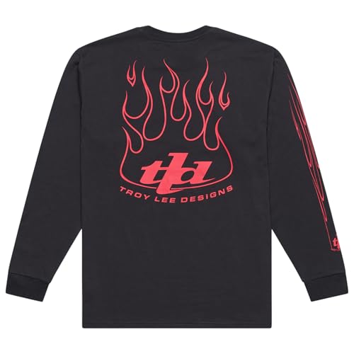 TroyLeeDesigns RS Taichi Long Sleeve Crew Neck Long Sleeve T-Shirt TORCHED LONG SLEEVE TEE TDA051 CARBON M