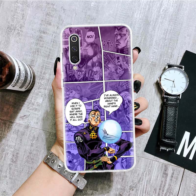 Чехол для телефона JoJo Bizarre Adventur с аниме для Xiaomi Redmi Note 10 9 8 11 Pro 11T 11S 10S 9S 9A 9C 9T 8T 8A 7 7A 5 с художественным узором