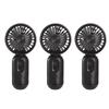 3pcs Portable Mini Handheld Fan with 3-speed for Travel USB Rechargeable Battery Operated Eyelash Fans