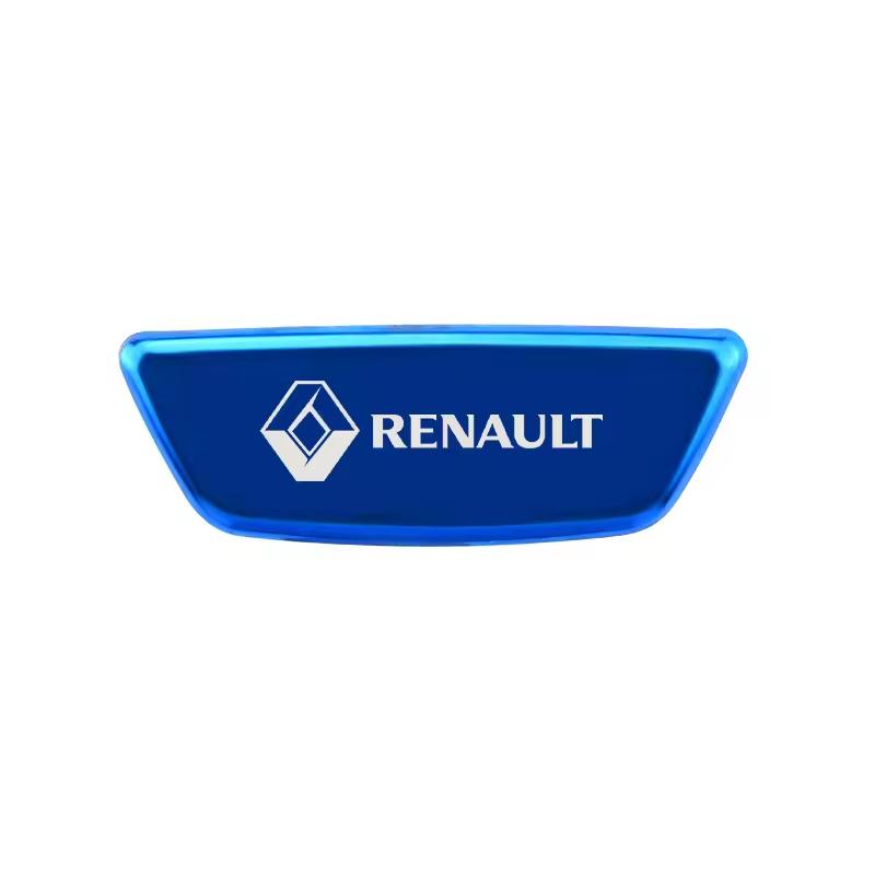 Car Steering Wheel Emblem Sticker Accessories For Renault Clio Megane Captur Master Logan Kangoo Trafic Duster Sandero Sport SS1