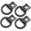 4-Piece D-Ring Retaining Hook, Retaining Hole D-Ring, Heavy Duty Steel D-Ring For Trailer, Camper, Warehouse, Garage, Cargo Cover Installation