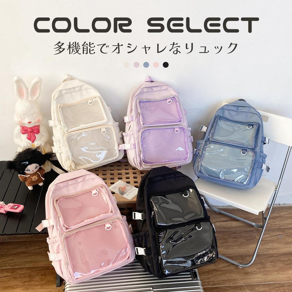 Ita Ita Oshikatsu Oshikatsu Deco Clear JK Oshikatsu Большая вместимость TB03 [Manatsulife] Сумка, Itaba, Рюкзак, Рюкзак, Женский, Сумка, Рюкзак, Сумка,