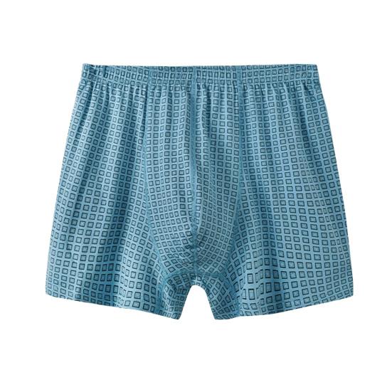Мужское нижнее белье боксеры Эластичный дизайн с высокой посадкой Клетчатый принт U-выпуклые шорты трусы Свободного кроя Трусики Для повседневной носки