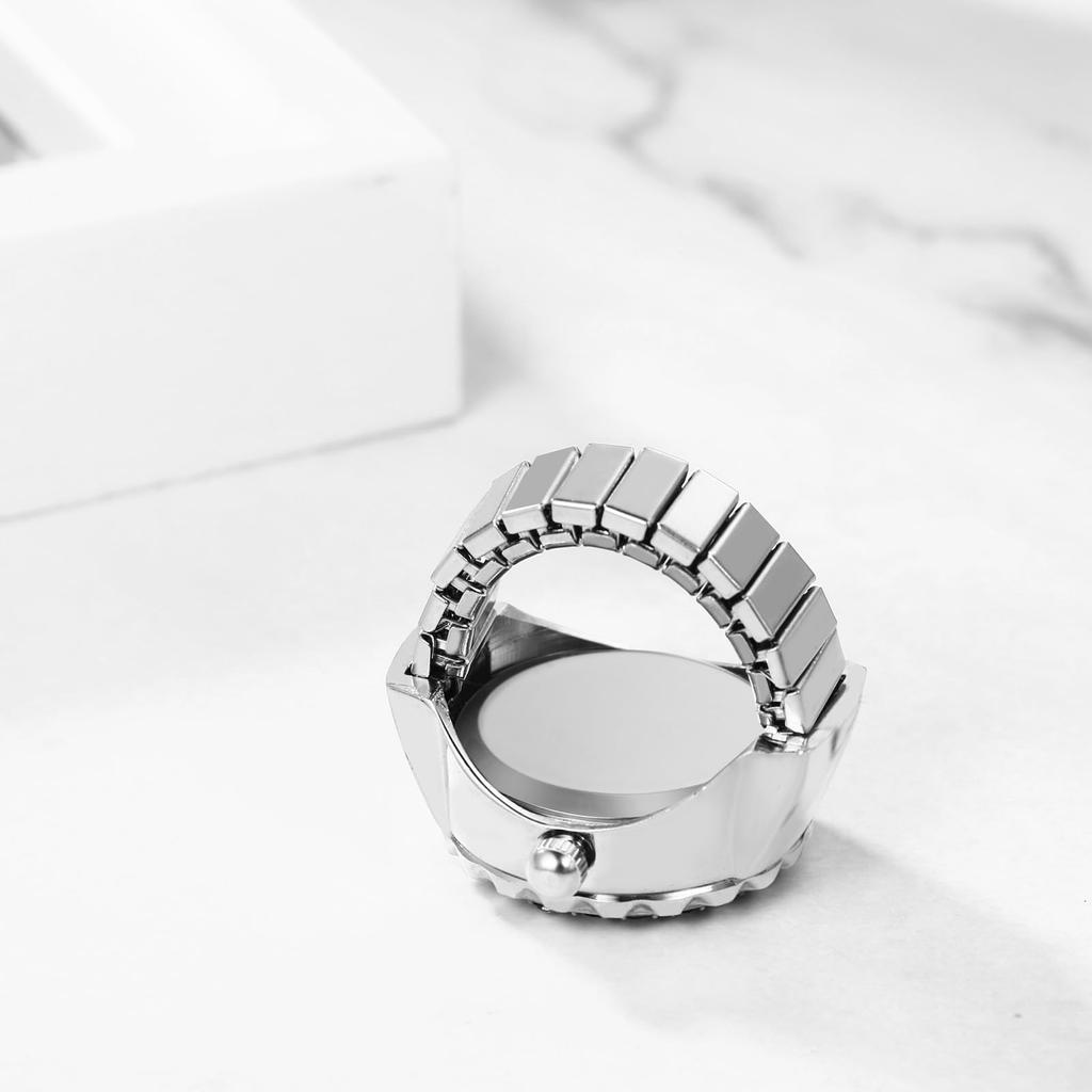 Ring Watch Diamond Ring Free Cute Ring Watch Analog Waterproof Quartz Watch Alloy Stainless Steel Fashion Accessory Birthday Christmas Day Present