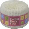 Puppy Cotton Kona Fine Yarn (Lace/Fingering, Col.302 Cream, 25 G / Approx. 105 M, 5-Skein Set)