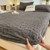 Winter Warm Fitted Bed Sheet Taff Velvet Fleece Bed Linen Single/Double/King/Queen Size Plush Mattress Cover Thick Bed Cover