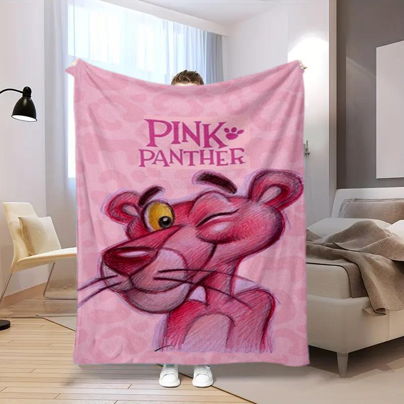 Pink Panther Print Blanket Sofa Blanket Home Decor Outdoor Plush Blanket Machine Washable Christmas Gifts
