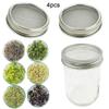 4pcs Stainless Steel Lid For Jar Sprouting Prevents Mold Formation