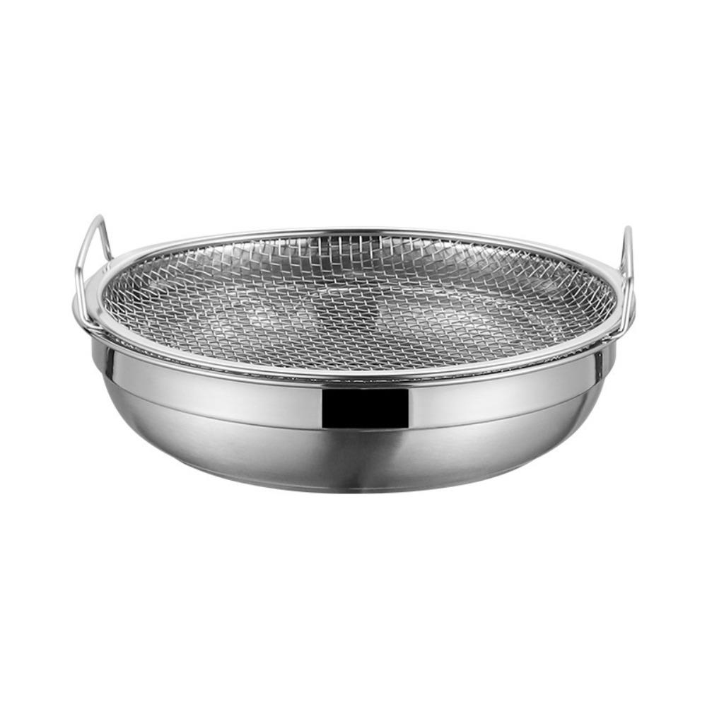 Stainless Steel Tempura Drip Pan Rust-proof Fried Food Draining Rack Oil Filter Tray  Snack