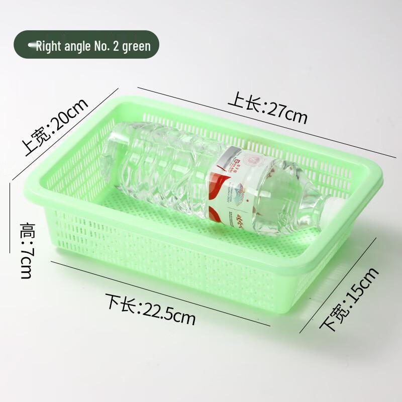 Прямоугольная пластиковая корзина для хранения и слива