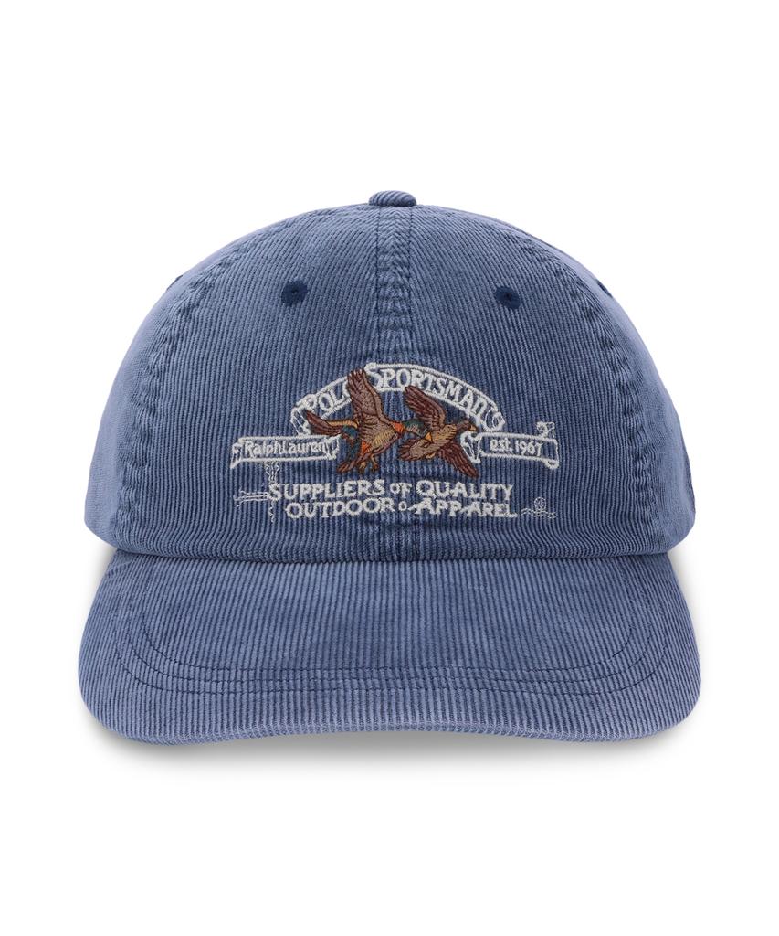 POLO RALPH LAUREN Кепка Polo Sportsman из вельвета - Темно-синяя