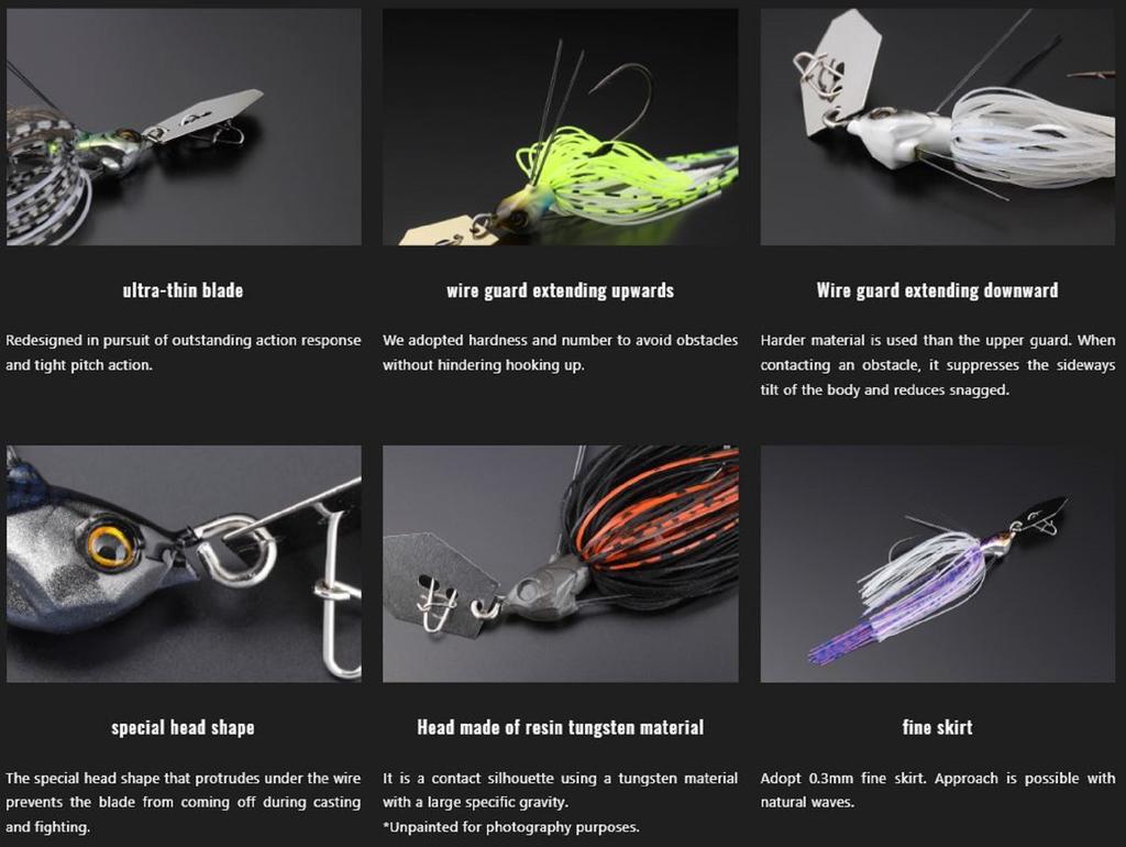 Jackall Super Break B Fine 3/16 oz Sinking Lure Chart Back Pearl (1509)