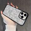 Синий цветочный чехол для телефона для iPhone 17 16 15 14 13 12 11 Pro Max Прозрачный силиконовый жесткий чехол Coque