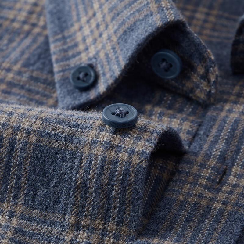 Мужская фланелевая рубашка в клетку FIRS 100% хлопок