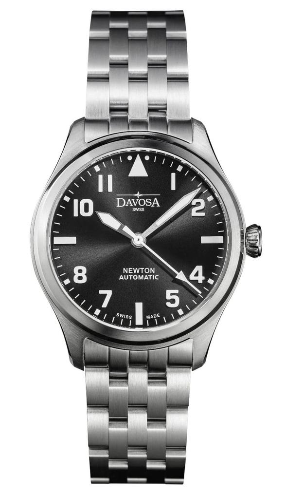 Davosa IWAWP Newton Pilot Auto Automatic Watch with Power Silver Reserve, 161.530.50, Men's