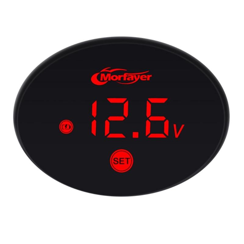 Универсальный мотоциклетный электронный вольтметр светодиодные часы цифровой дисплей панель измеритель