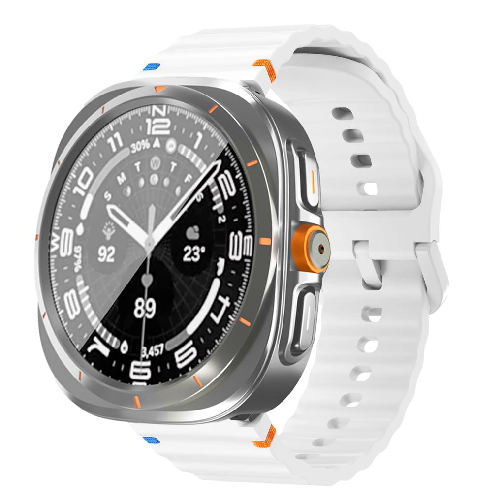 Ремешок+Переход на Ультра Чехол для Samsung Galaxy Watch 7 6 40 44мм Обновление до Galaxy Watch Ultra 47 Защитное стекло для экрана