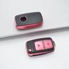 2 Buttons Shell Fob For VW Volkswagen MK4 Jetta Passat Polo Bora Touran Skoda Seat Golf 4 5 6 TPU Car Key Case Cover